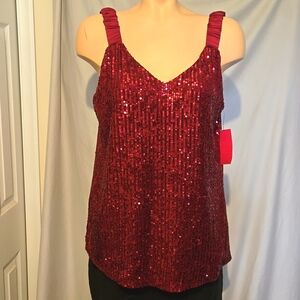 Vince Comuto Sequined Tank Top ,NEW